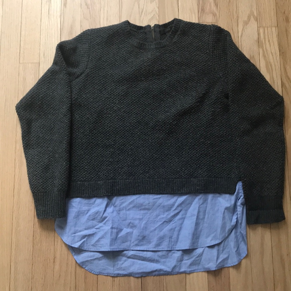 J.Crew Sweater With Built in Shirt